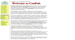 Desktop Screenshot of canpub.com